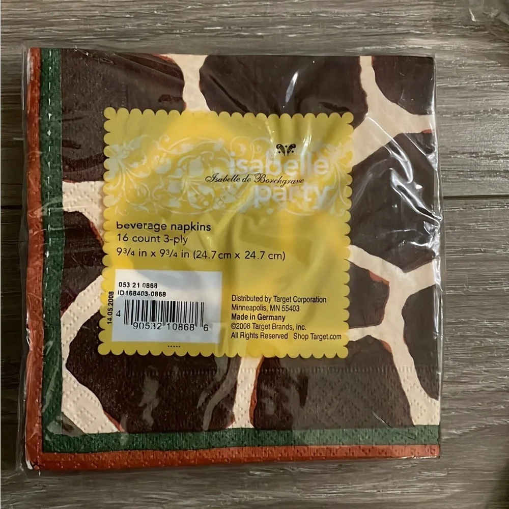 Isabella de Borchgrave, (2) sets of napkins, (1) set of coasters
